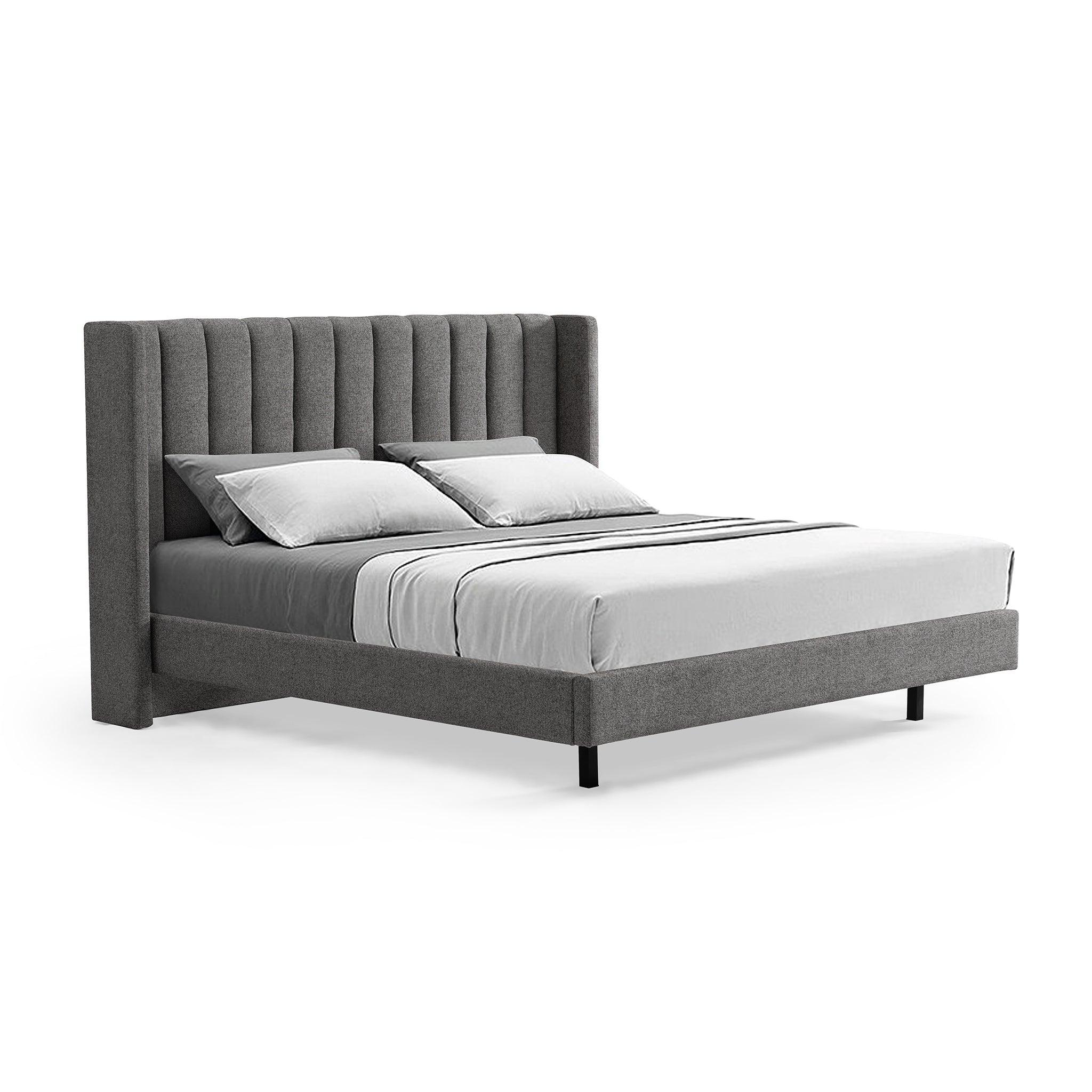 CBD8542-MI King Bed Frame - Spec Charcoal - Furniture Castle