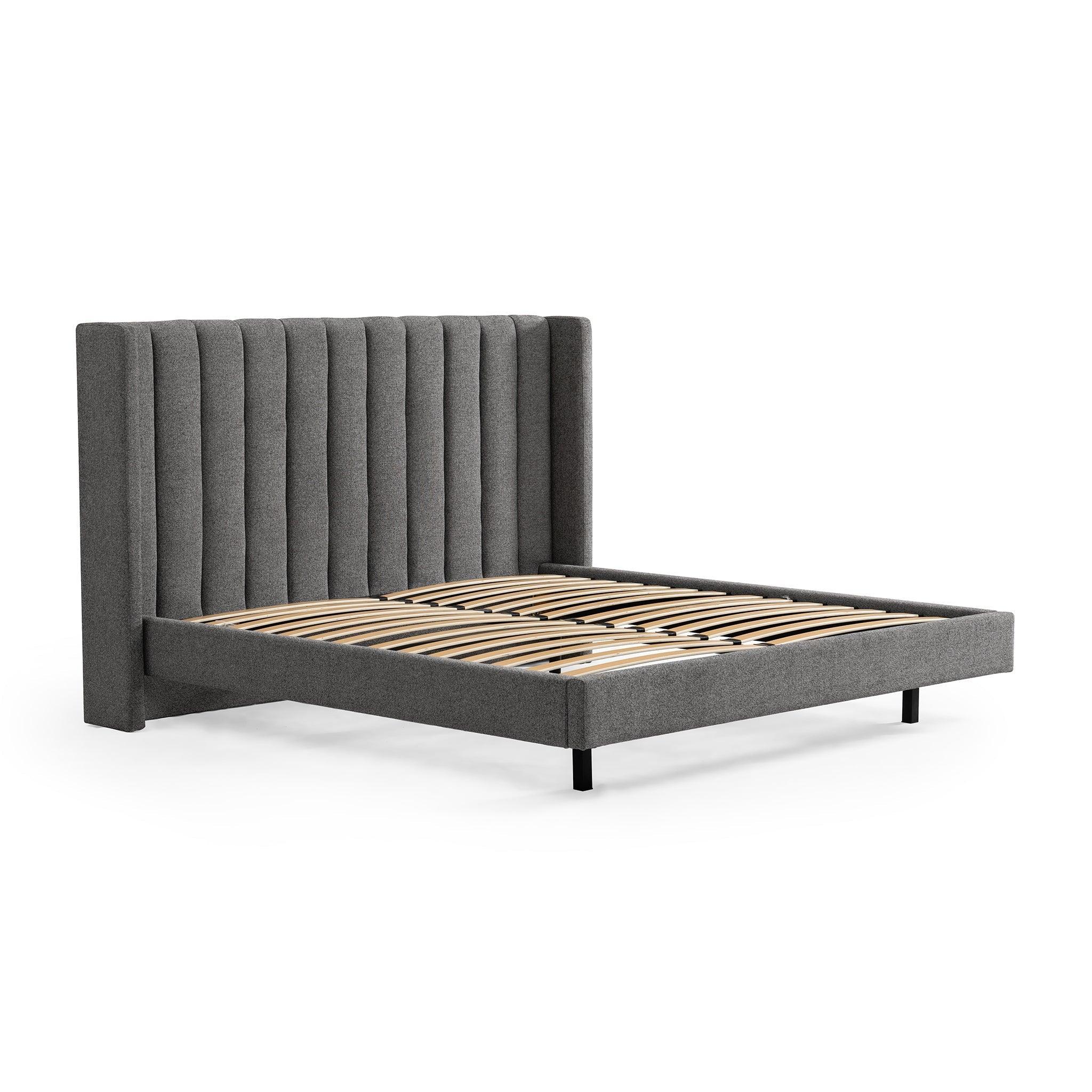 CBD8542-MI King Bed Frame - Spec Charcoal - Furniture Castle