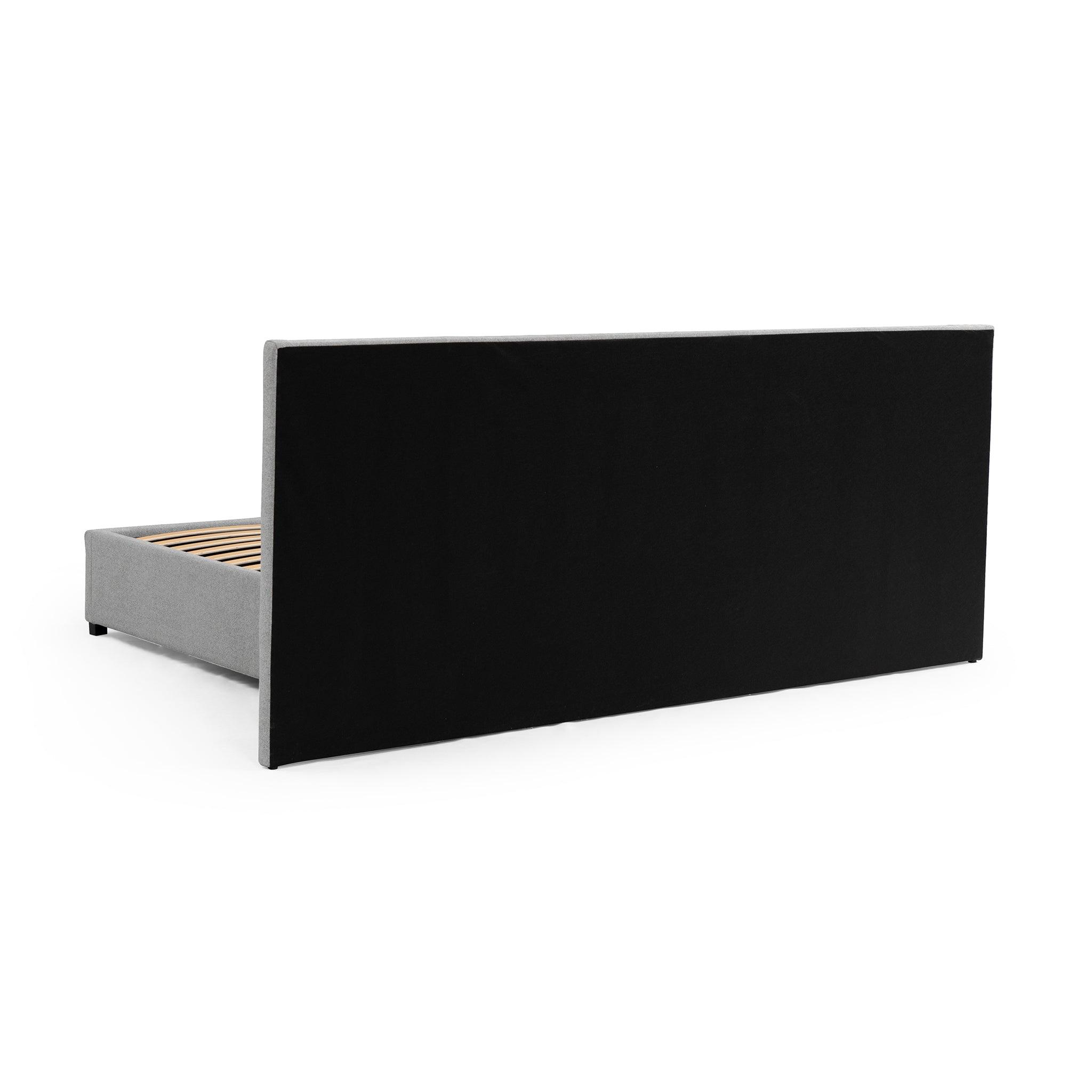 CBD8544-MI King Sized Bed Frame - Spec Grey with Storage - Furniture Castle