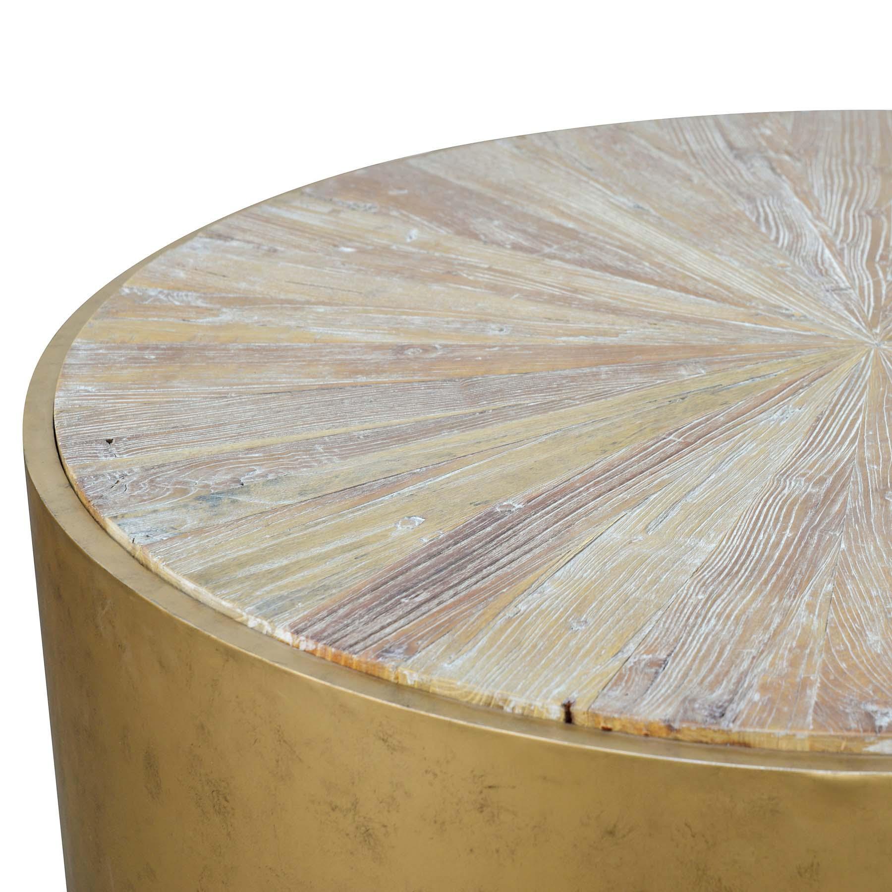 CCF1085-NI 1m Round Elm Coffee Table - Furniture Castle