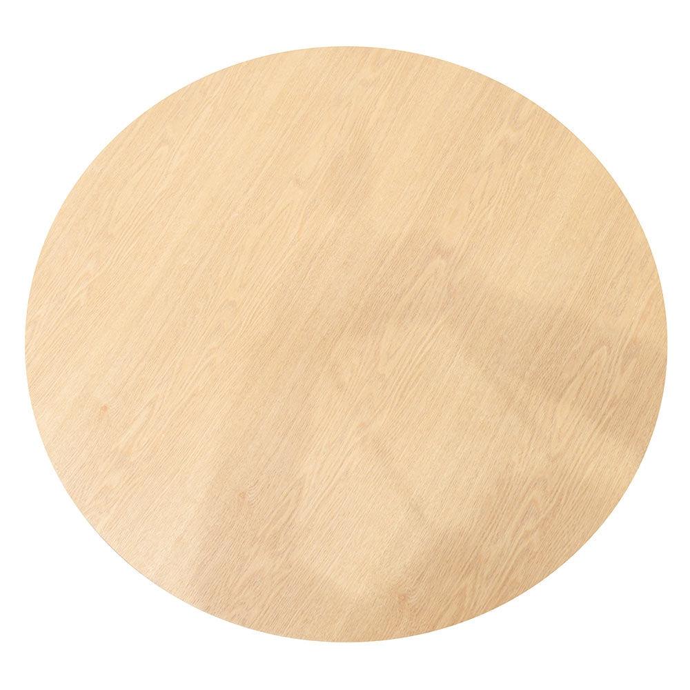 CCF2224-SD 82cm Round Coffee Table - Natural - Black - Furniture Castle