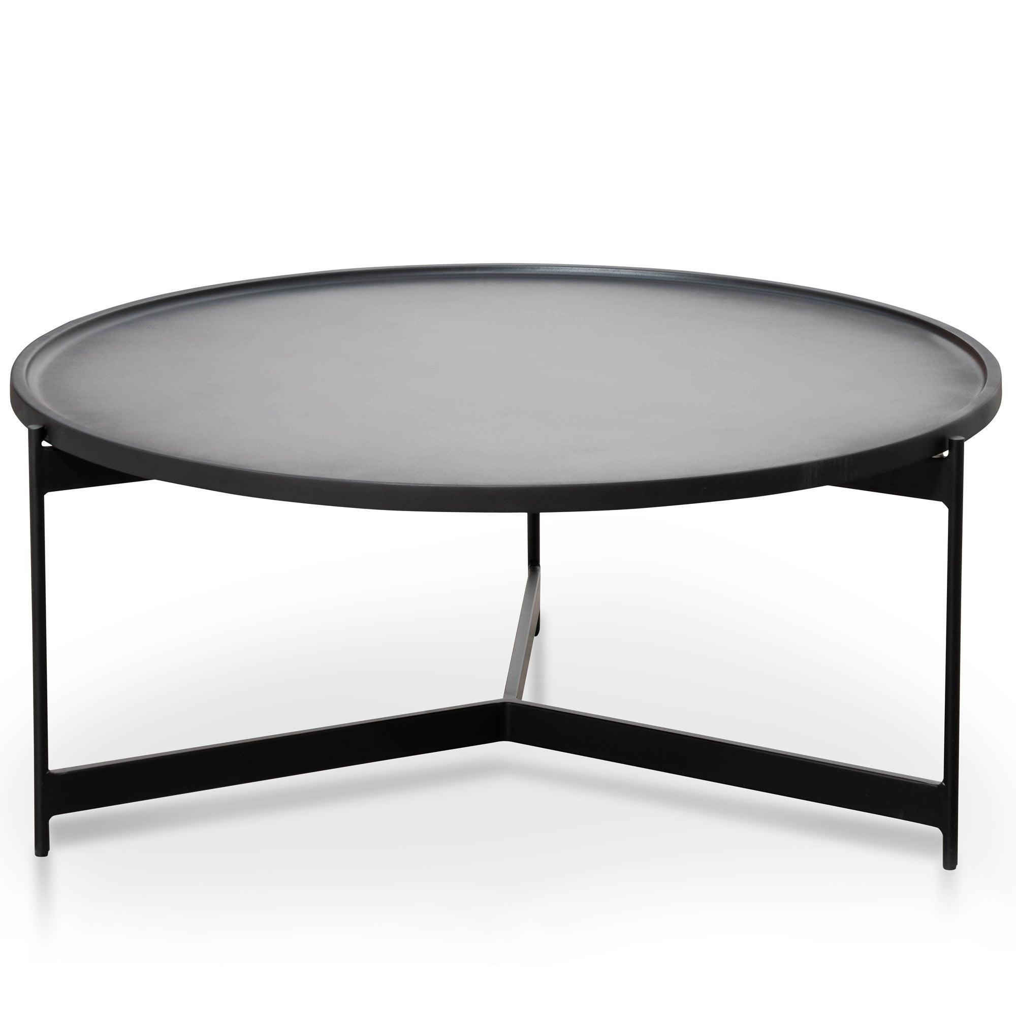 CCF2564-SU 90cm Coffee Table - Matt Black - Furniture Castle