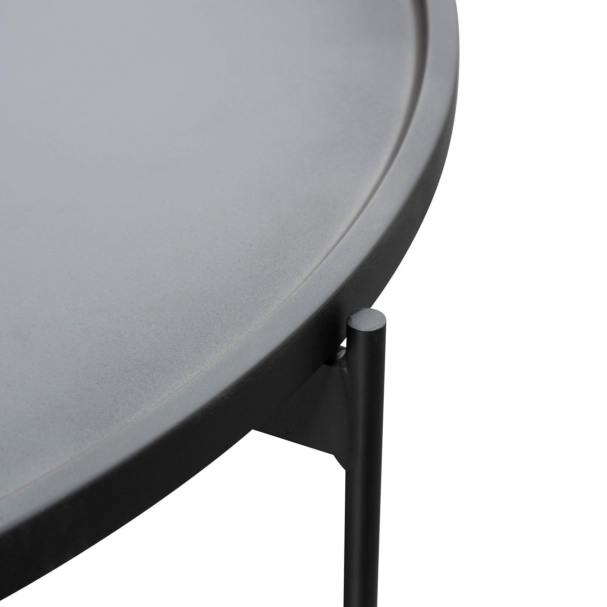 CCF2564-SU 90cm Coffee Table - Matt Black - Furniture Castle
