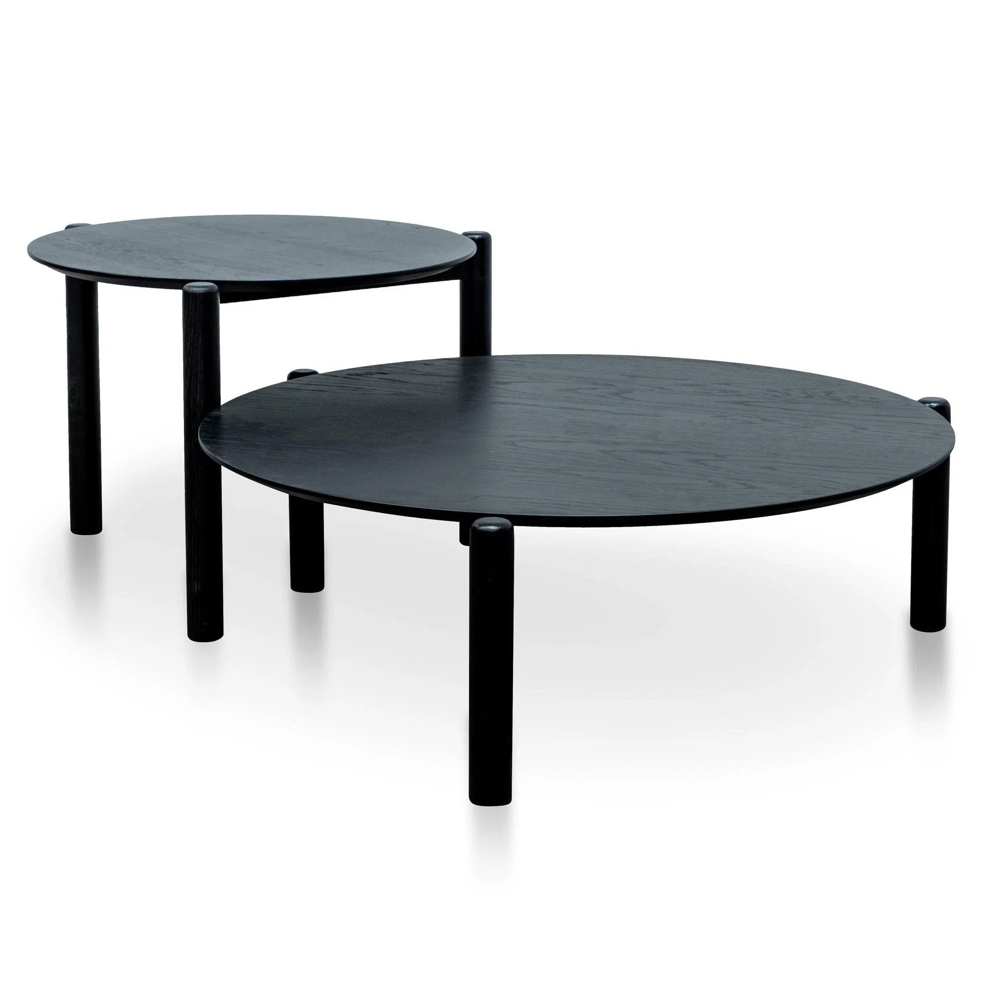CCF2816-KD-CF2817-KD - Nest of Coffee tables - Black - Furniture Castle