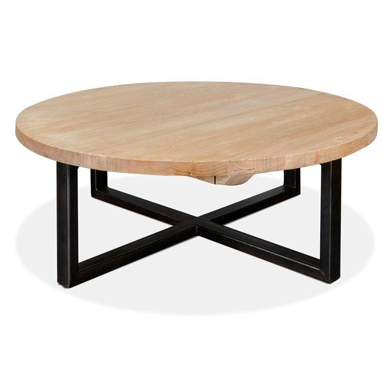 CCF425 Reclaimed 100cm Round Coffee Table - Furniture Castle