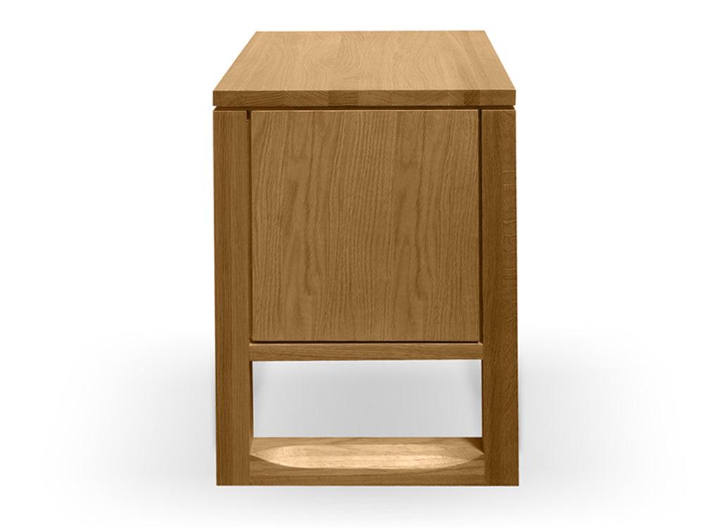 CCF500 1 Drawer Wooden Bedside Table - Natural Oak - Furniture Castle