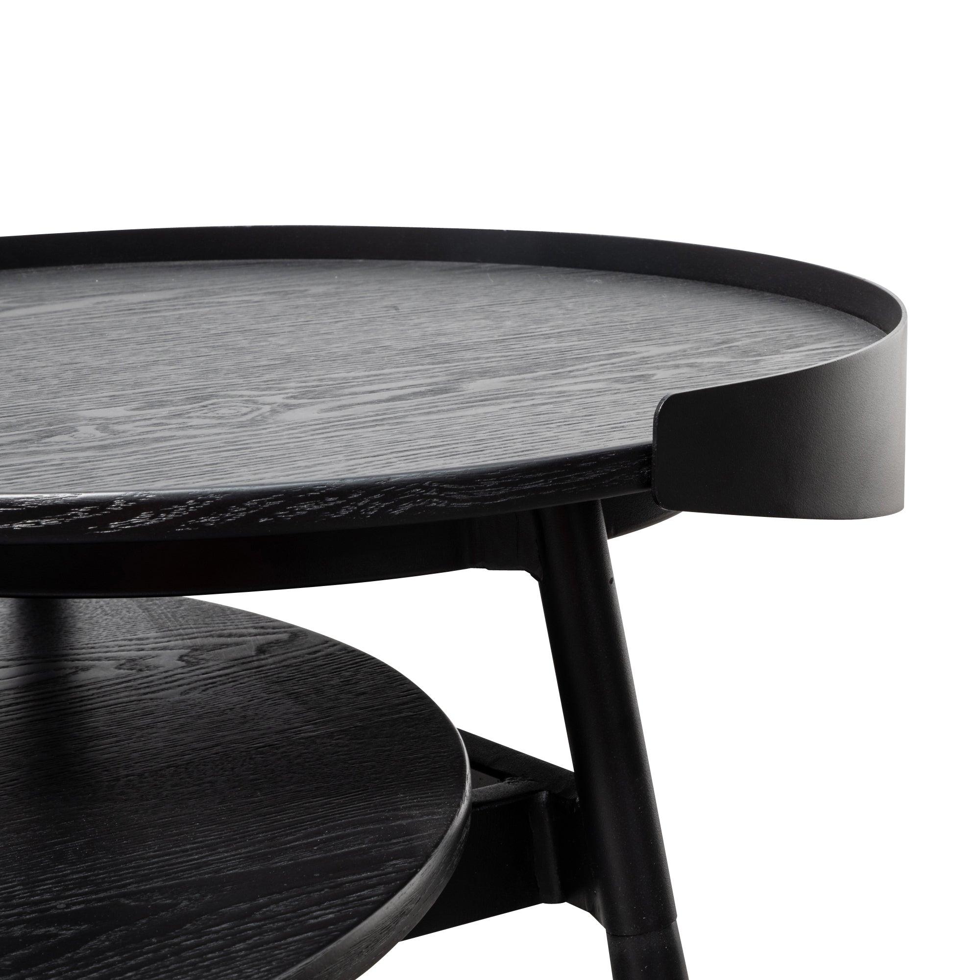 CCF6033-SD - Coffee Table - Black Veneer - Furniture Castle