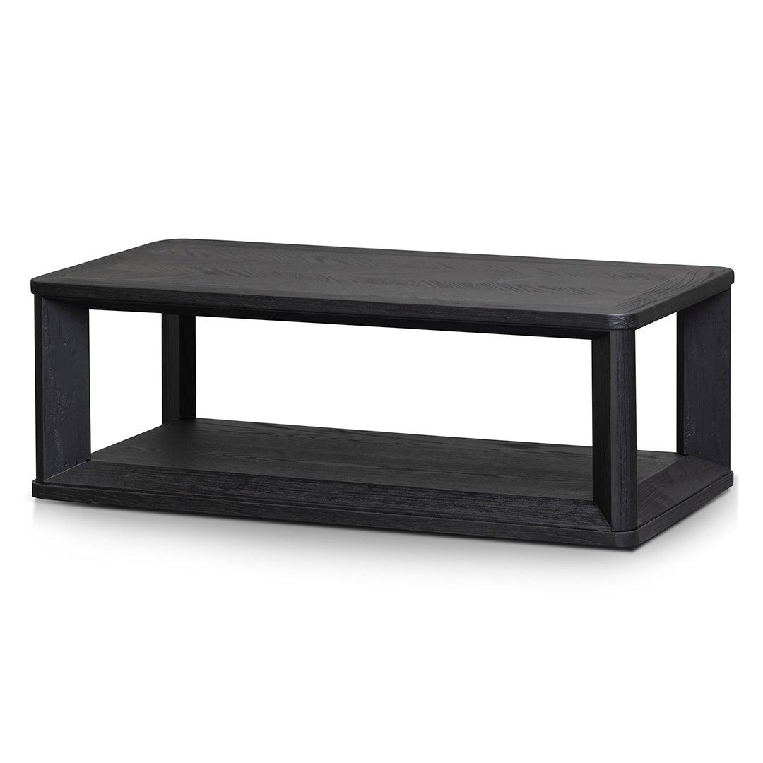 CCF6084-CH Square ELM Coffee Table - Black - Furniture Castle