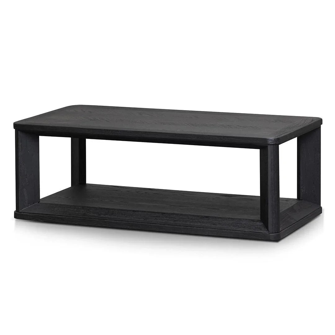 CCF6084-CH Square ELM Coffee Table - Black - Furniture Castle