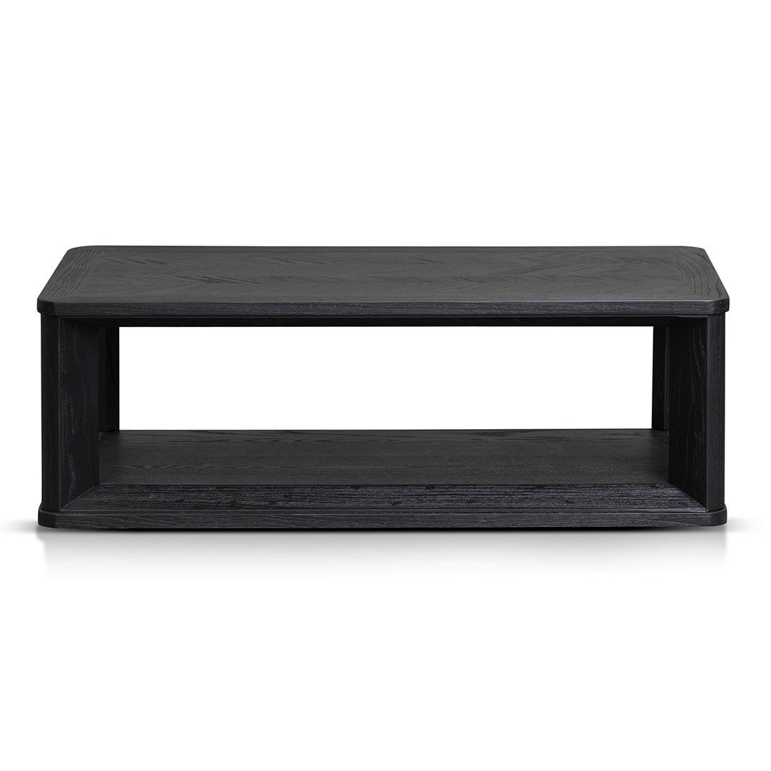 CCF6084-CH Square ELM Coffee Table - Black - Furniture Castle