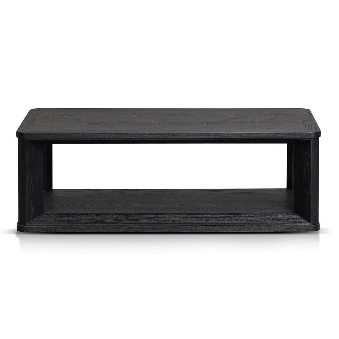 CCF6084-CH Square ELM Coffee Table - Black - Furniture Castle