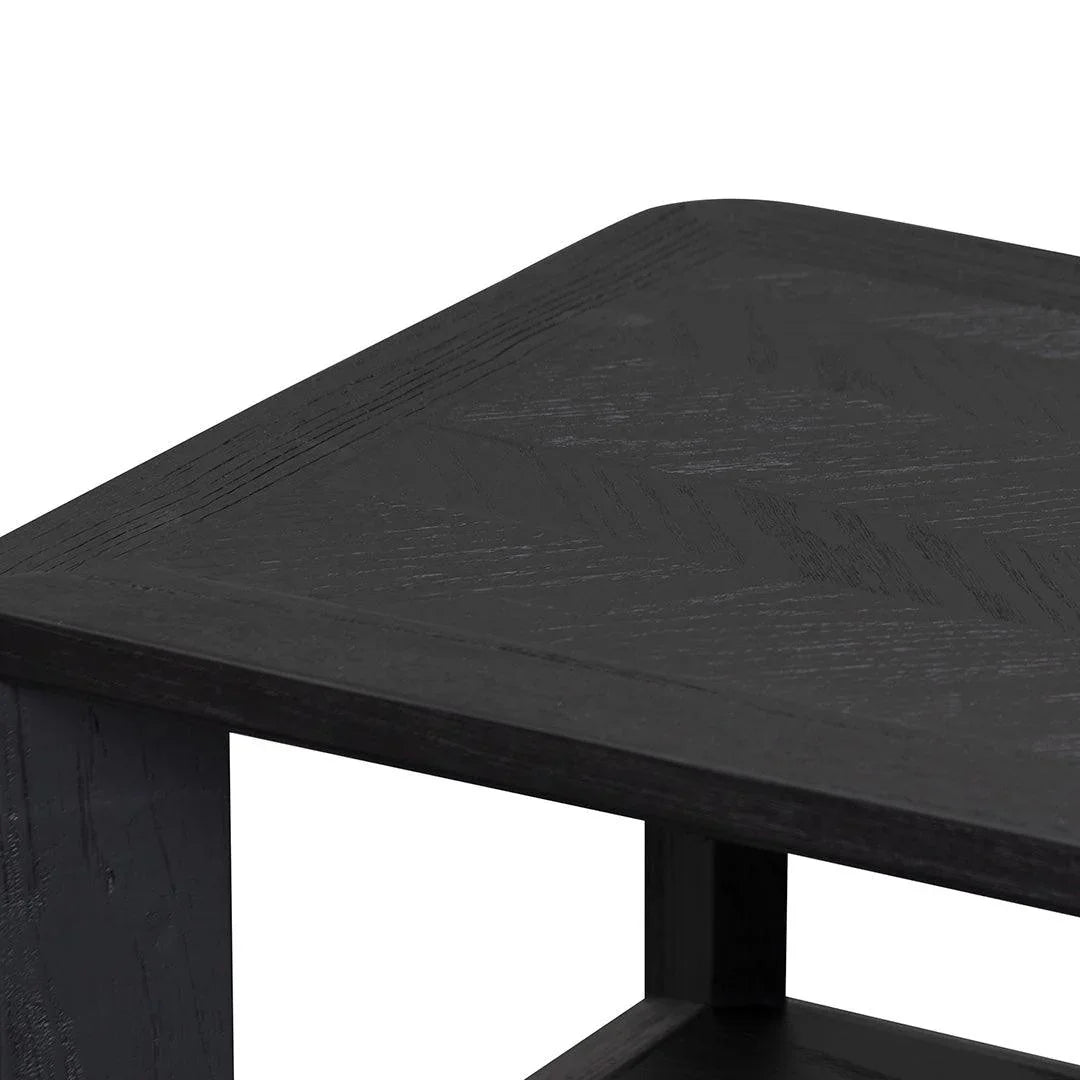 CCF6084-CH Square ELM Coffee Table - Black - Furniture Castle
