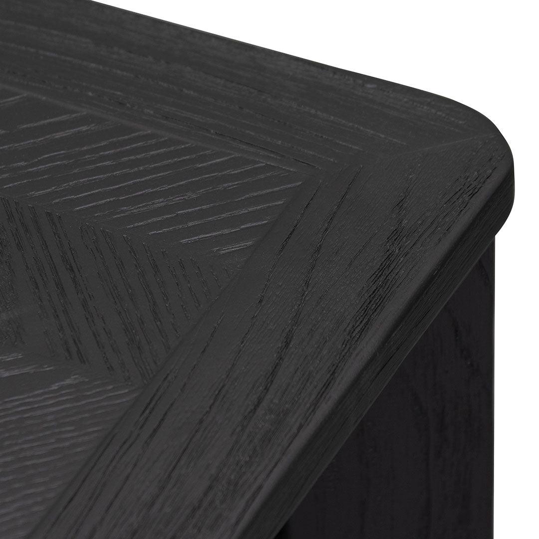 CCF6084-CH Square ELM Coffee Table - Black - Furniture Castle