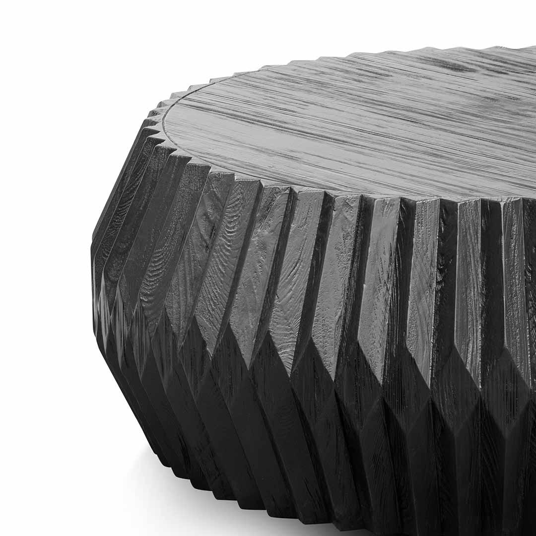 CCF6148-NI Wooden Coffee Table - Brushed Black - Furniture Castle