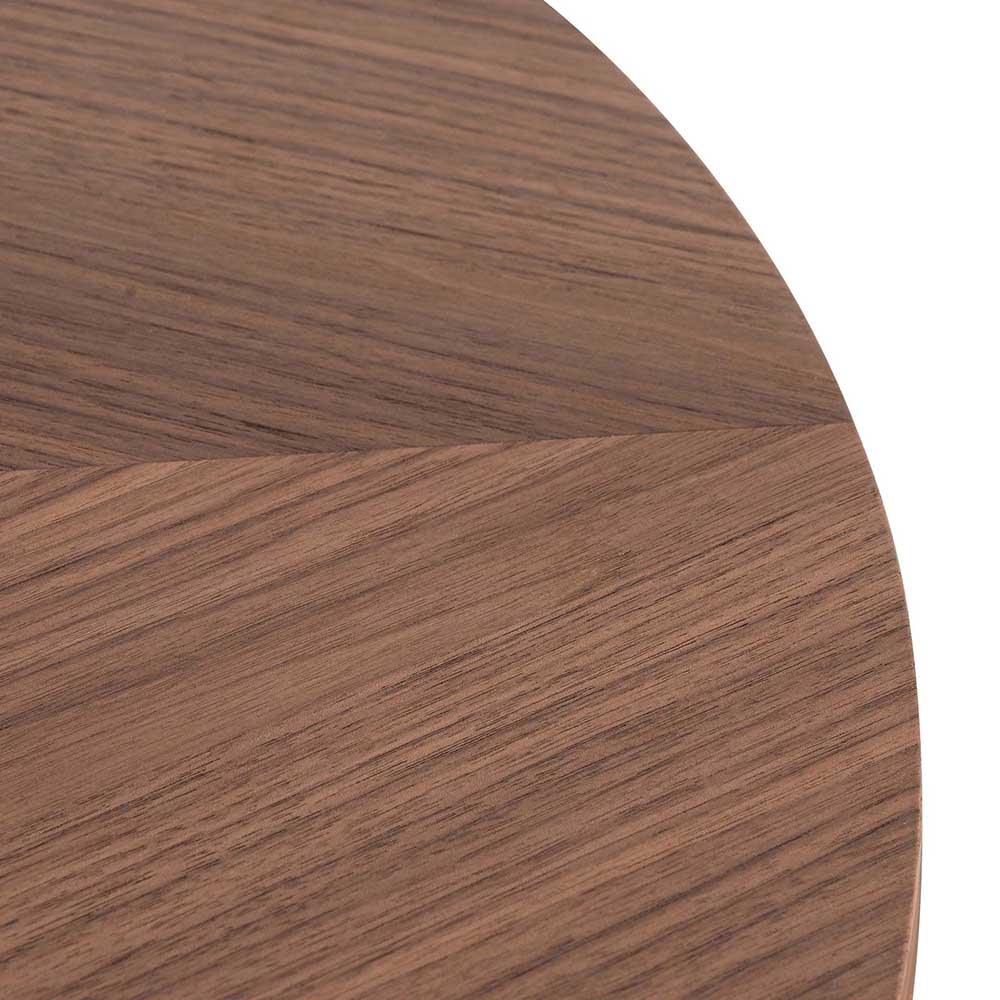 CCF6426-CN 100cm Wooden Round Coffee Table - Walnut - Furniture Castle