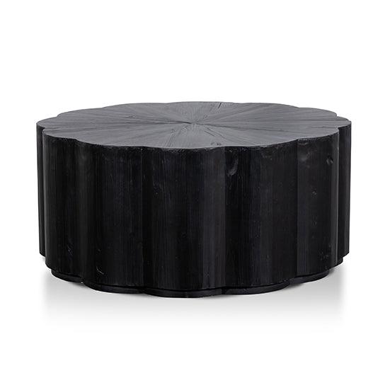 CCF6477-NI 100cm Round Coffee Table - Full Black - Furniture Castle