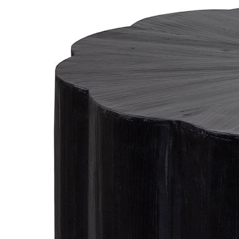 CCF6477-NI 100cm Round Coffee Table - Full Black - Furniture Castle