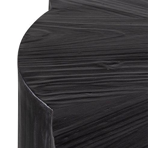 CCF6477-NI 100cm Round Coffee Table - Full Black - Furniture Castle