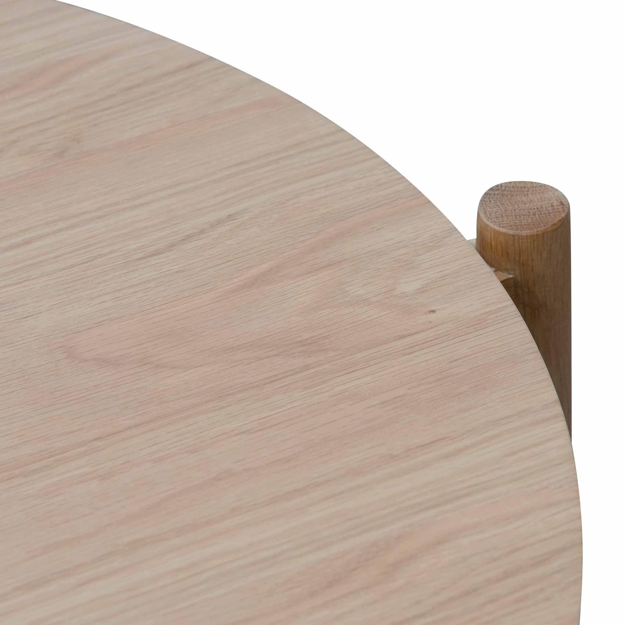 CCF6602-KD Round Coffee Table - Natural - Furniture Castle