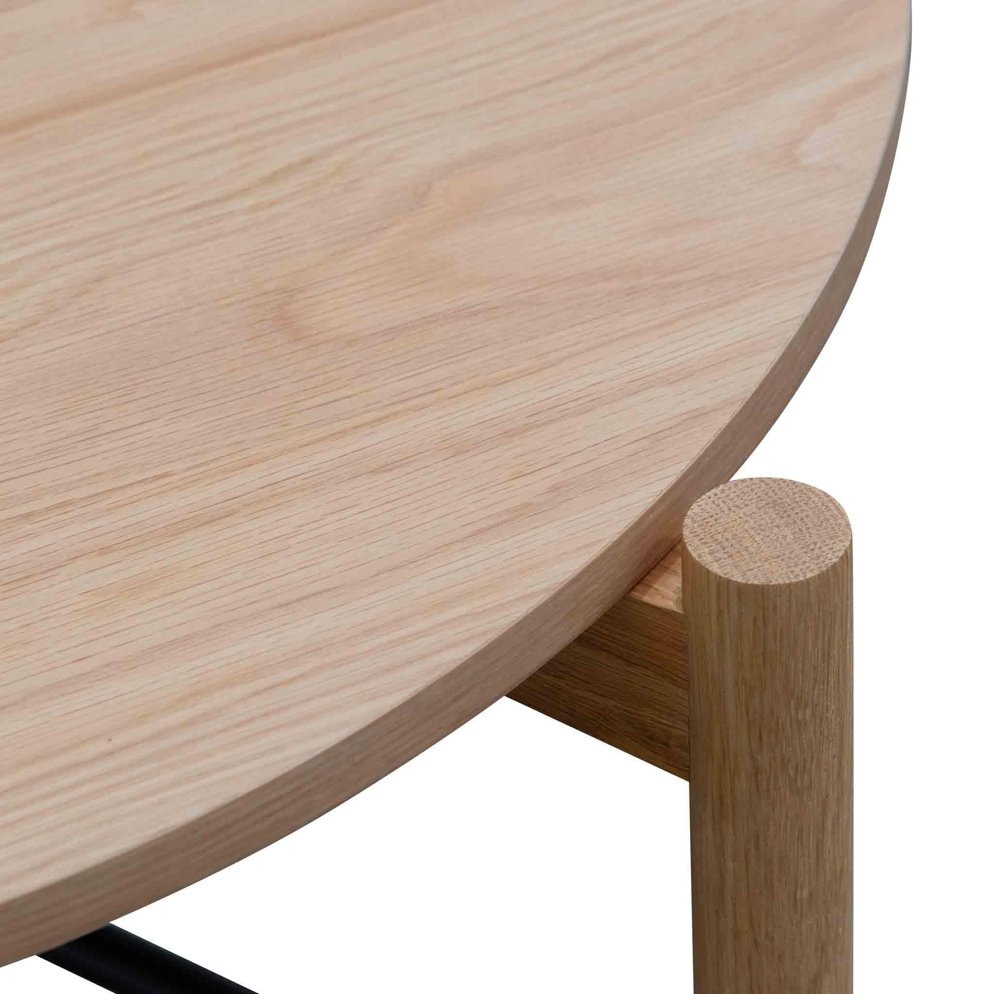 CCF6602-KD Round Coffee Table - Natural - Furniture Castle