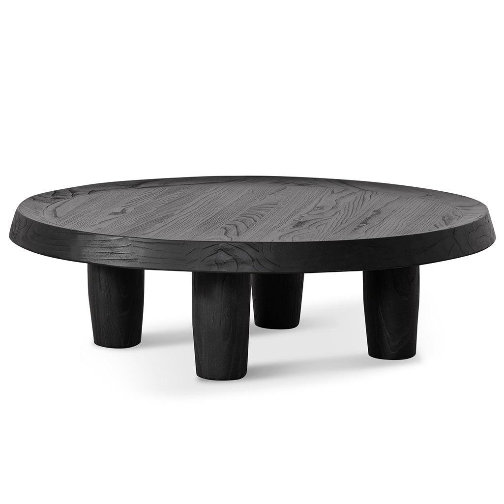CCF6952-NI 100cm Round Coffee Table - Black - Furniture Castle