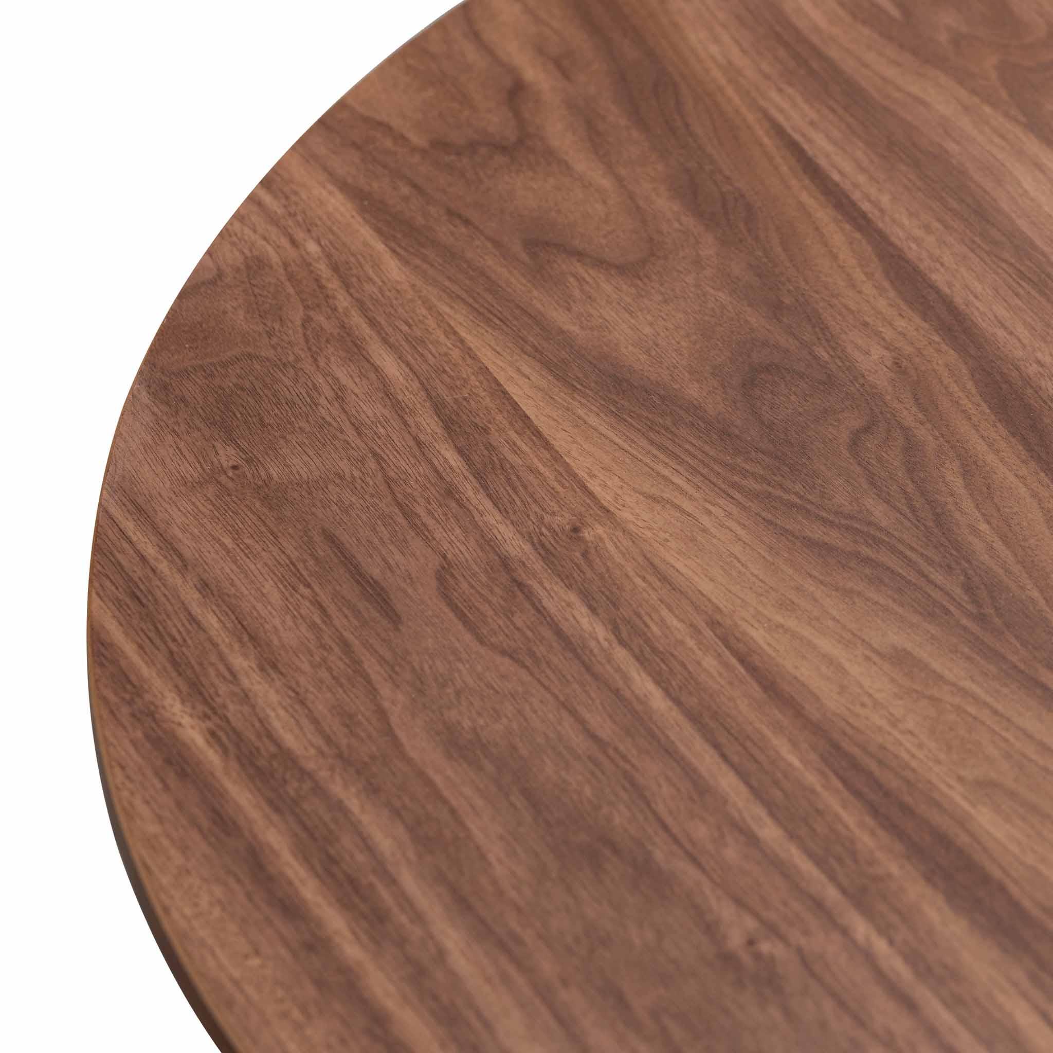 CCF8059-KD-CF8060-KD Nest of Light Walnut Coffee Table - Black Legs - Furniture Castle
