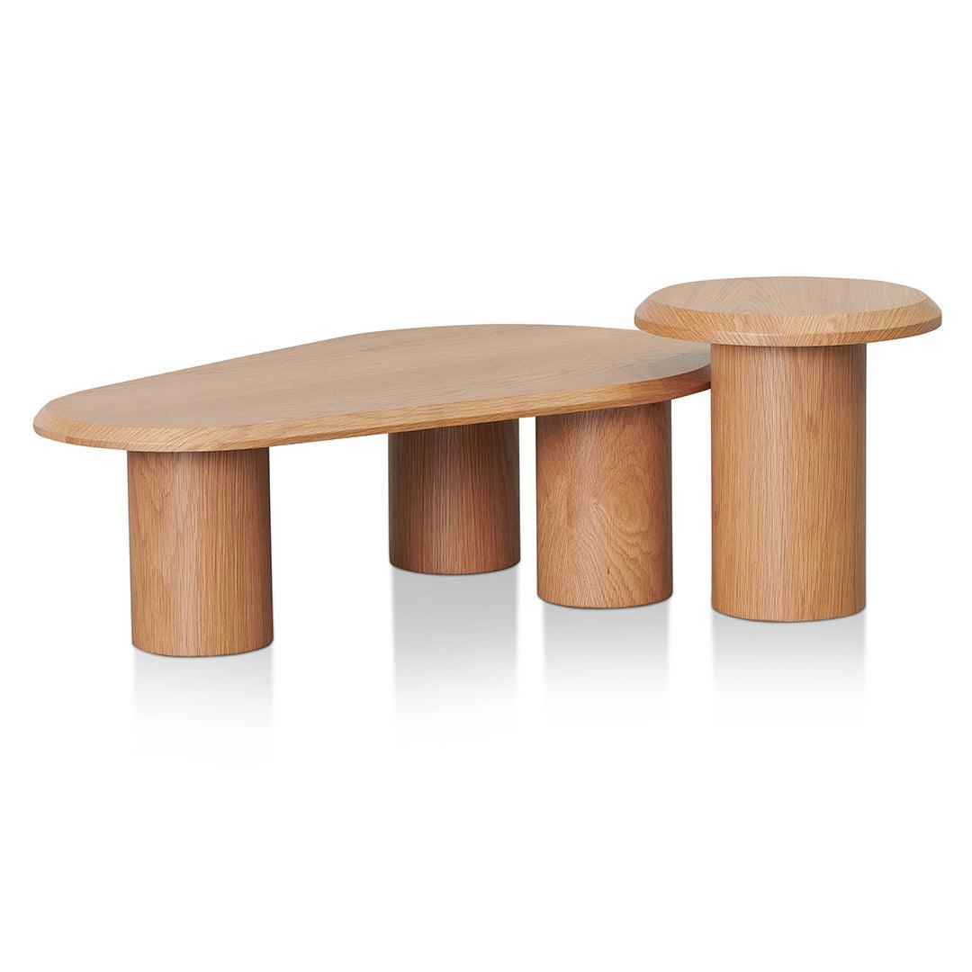 CCF8238-CN-ST8239-CN Nested Table - Natural Oak - Furniture Castle