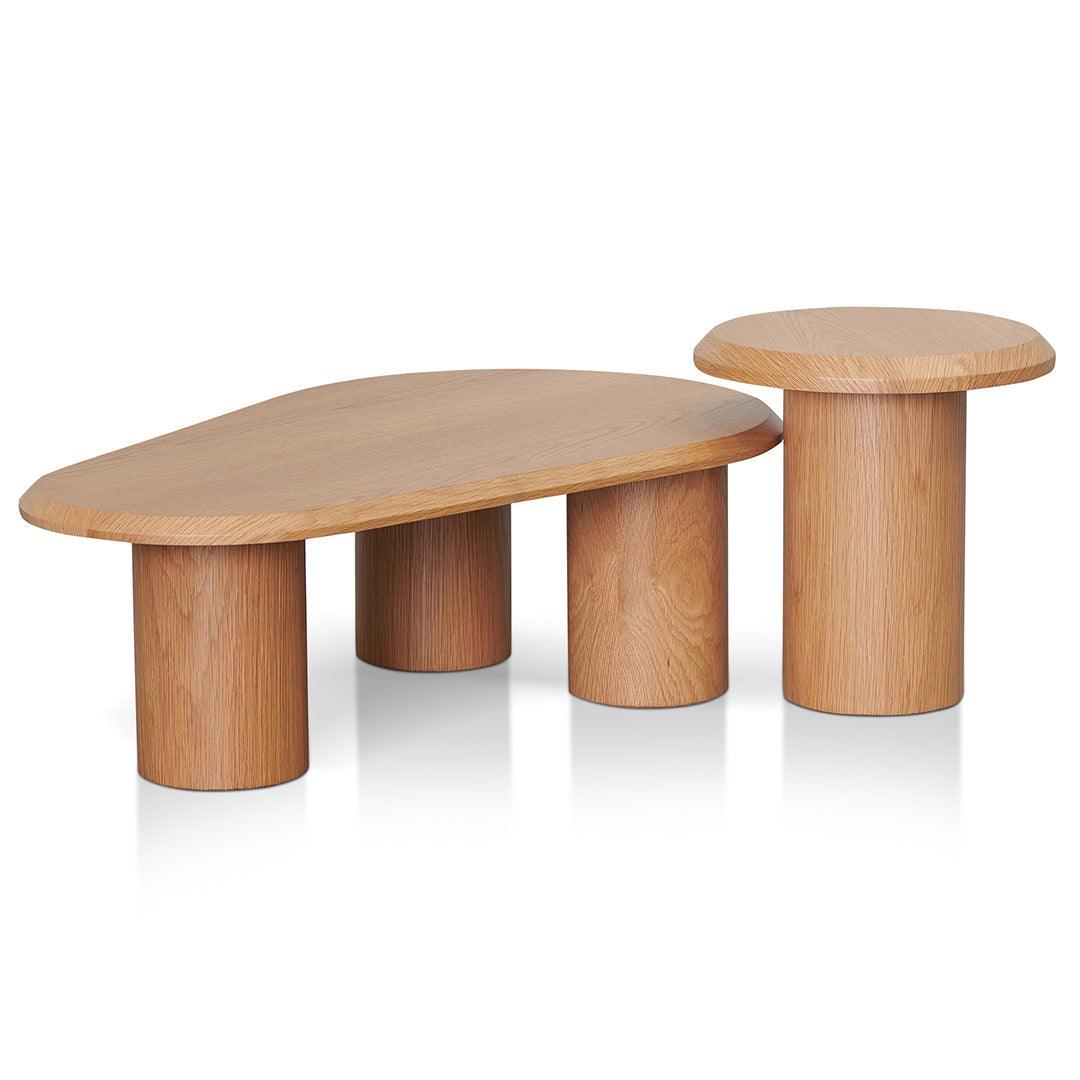 CCF8238-CN-ST8239-CN Nested Table - Natural Oak - Furniture Castle