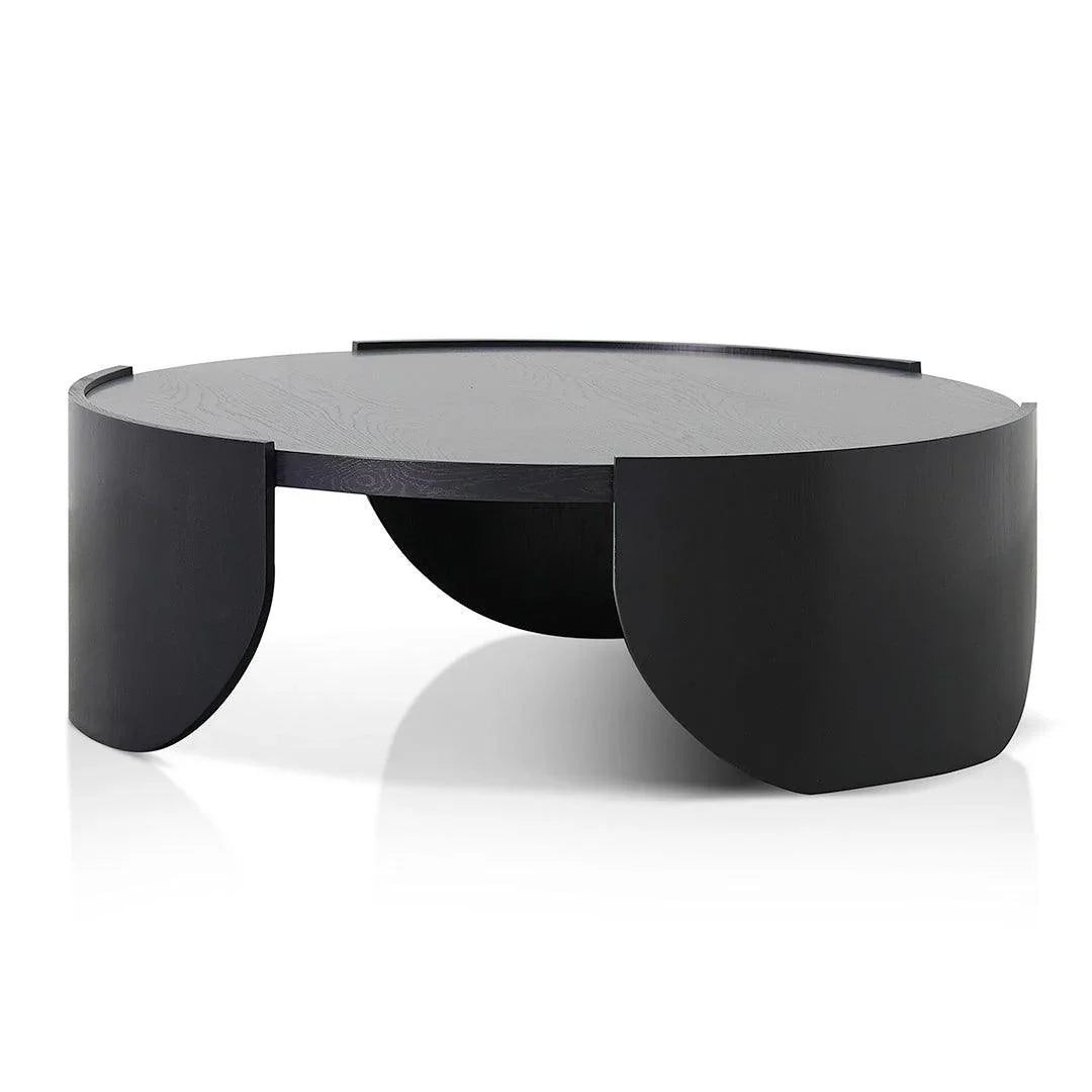 CCF8310-CN 1.1m Round Coffee Table - Black - Furniture Castle