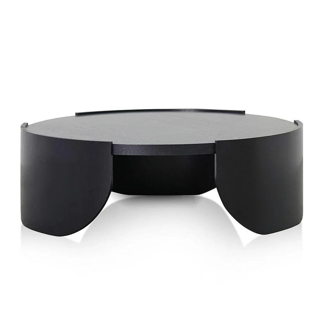 CCF8310-CN 1.1m Round Coffee Table - Black - Furniture Castle