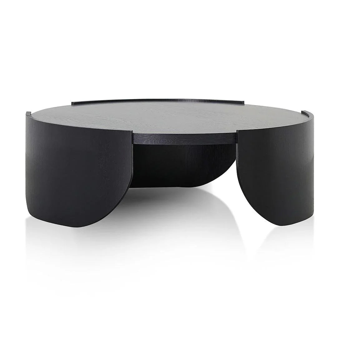 CCF8310-CN 1.1m Round Coffee Table - Black - Furniture Castle