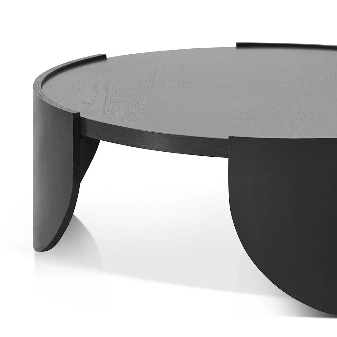 CCF8310-CN 1.1m Round Coffee Table - Black - Furniture Castle