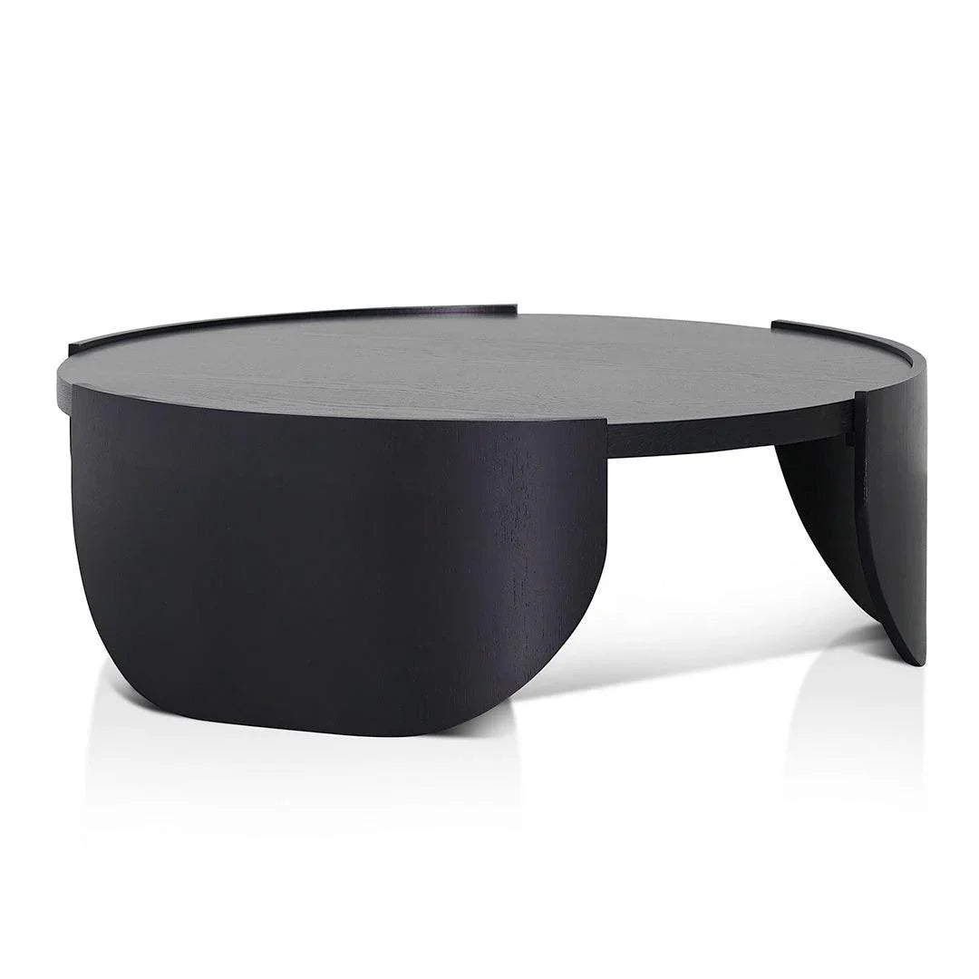 CCF8310-CN 1.1m Round Coffee Table - Black - Furniture Castle