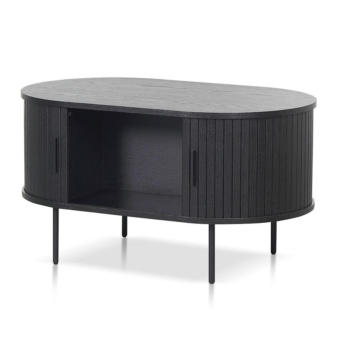 CCF8441-KD 100cm Coffee Table - Full Black - Furniture Castle