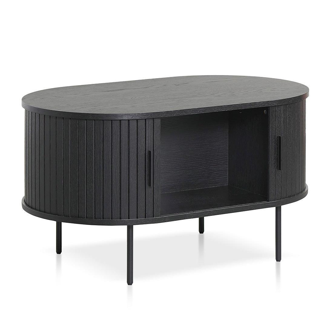 CCF8441-KD 100cm Coffee Table - Full Black - Furniture Castle