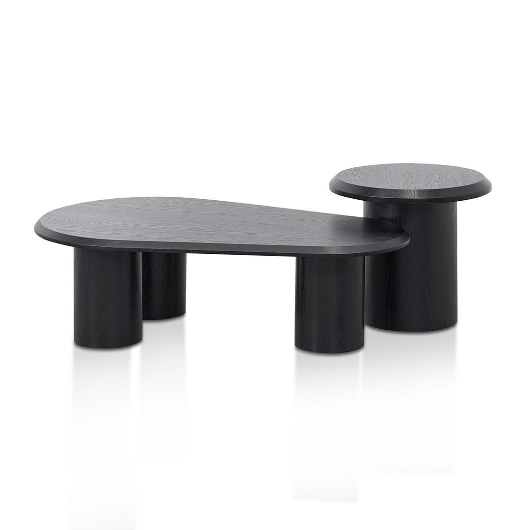 CCF8553-CN-ST8554-CN Chen Nested Table - Black Oak - Furniture Castle