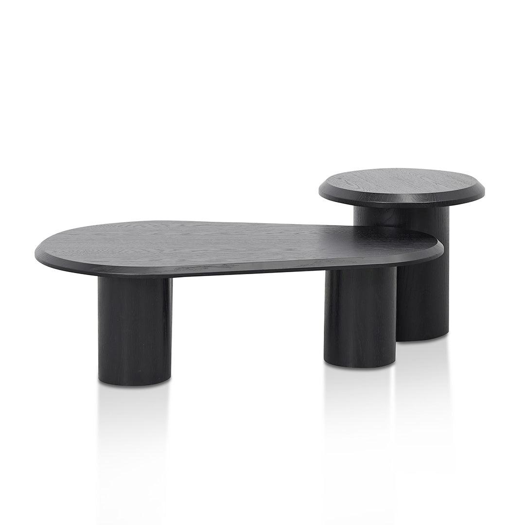 CCF8553-CN-ST8554-CN Chen Nested Table - Black Oak - Furniture Castle