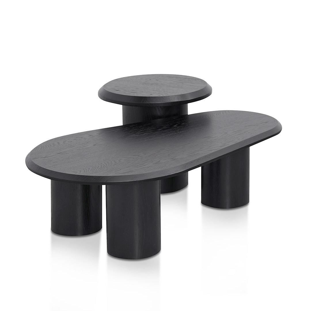 CCF8553-CN-ST8554-CN Chen Nested Table - Black Oak - Furniture Castle