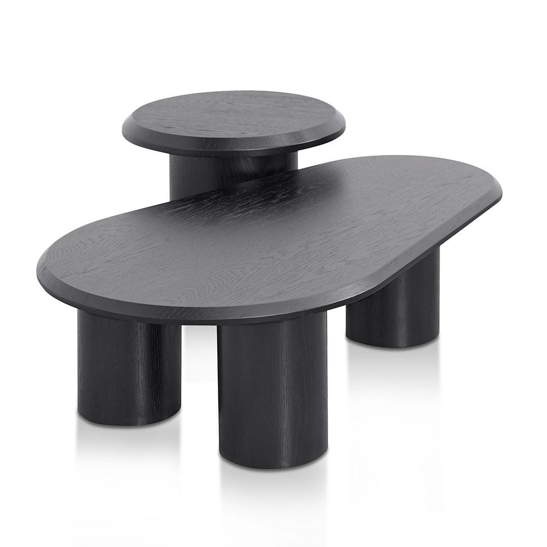 CCF8553-CN-ST8554-CN Chen Nested Table - Black Oak - Furniture Castle