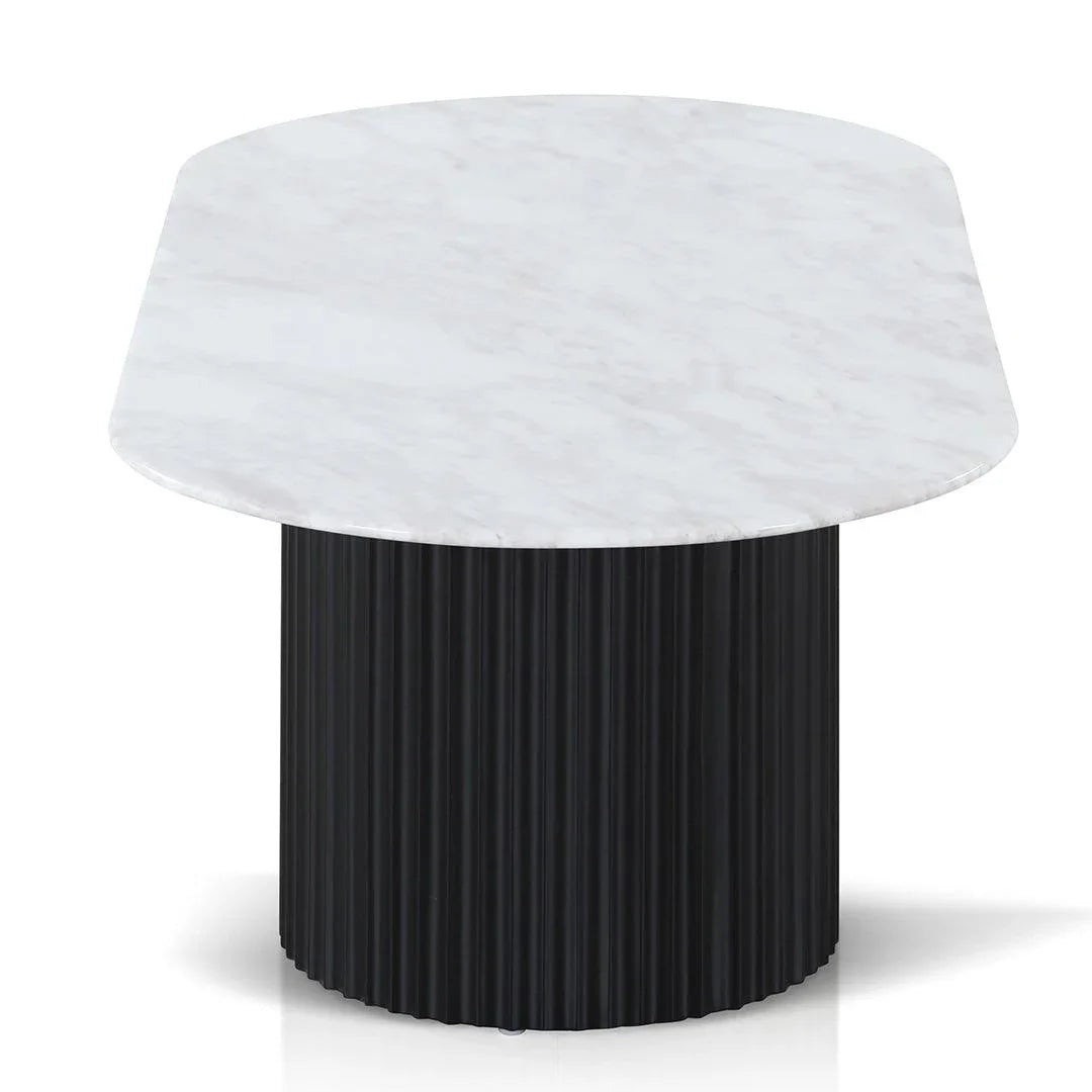 CCF8582-DW 1.3m Marble Coffee Table - Black - Furniture Castle