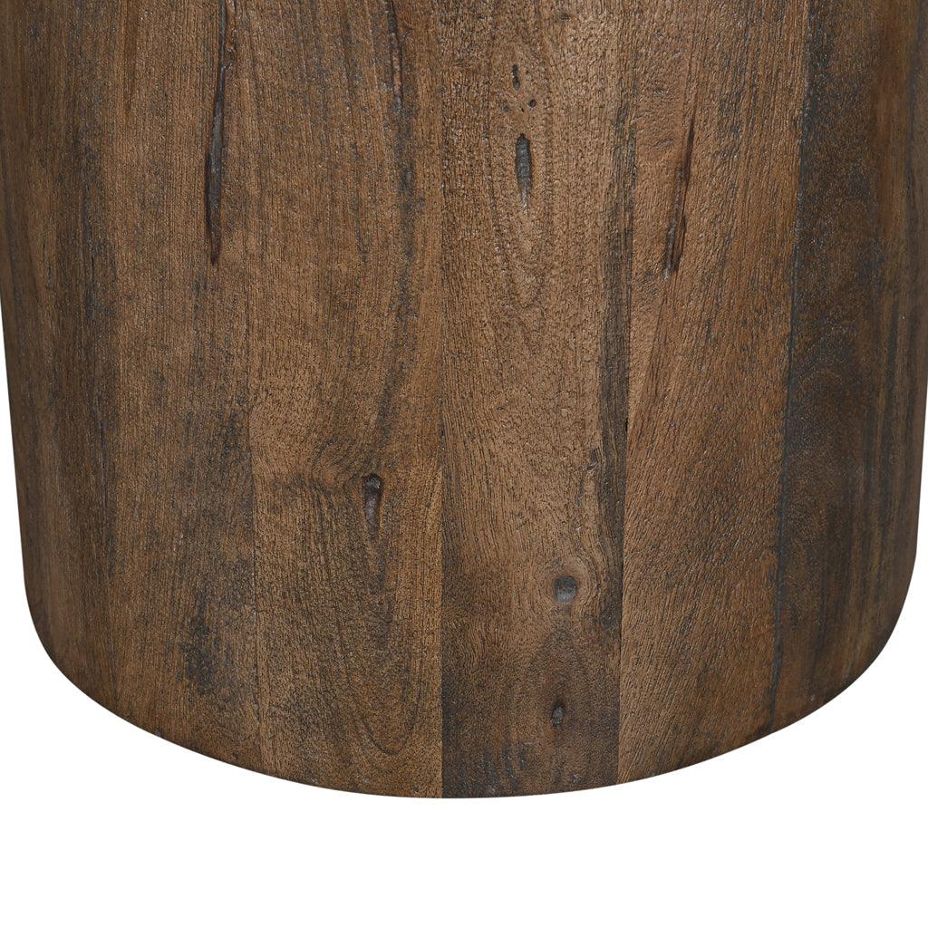 CCF8715-RB 1.2m Travertine Top Coffee Table - Walnut - Furniture Castle