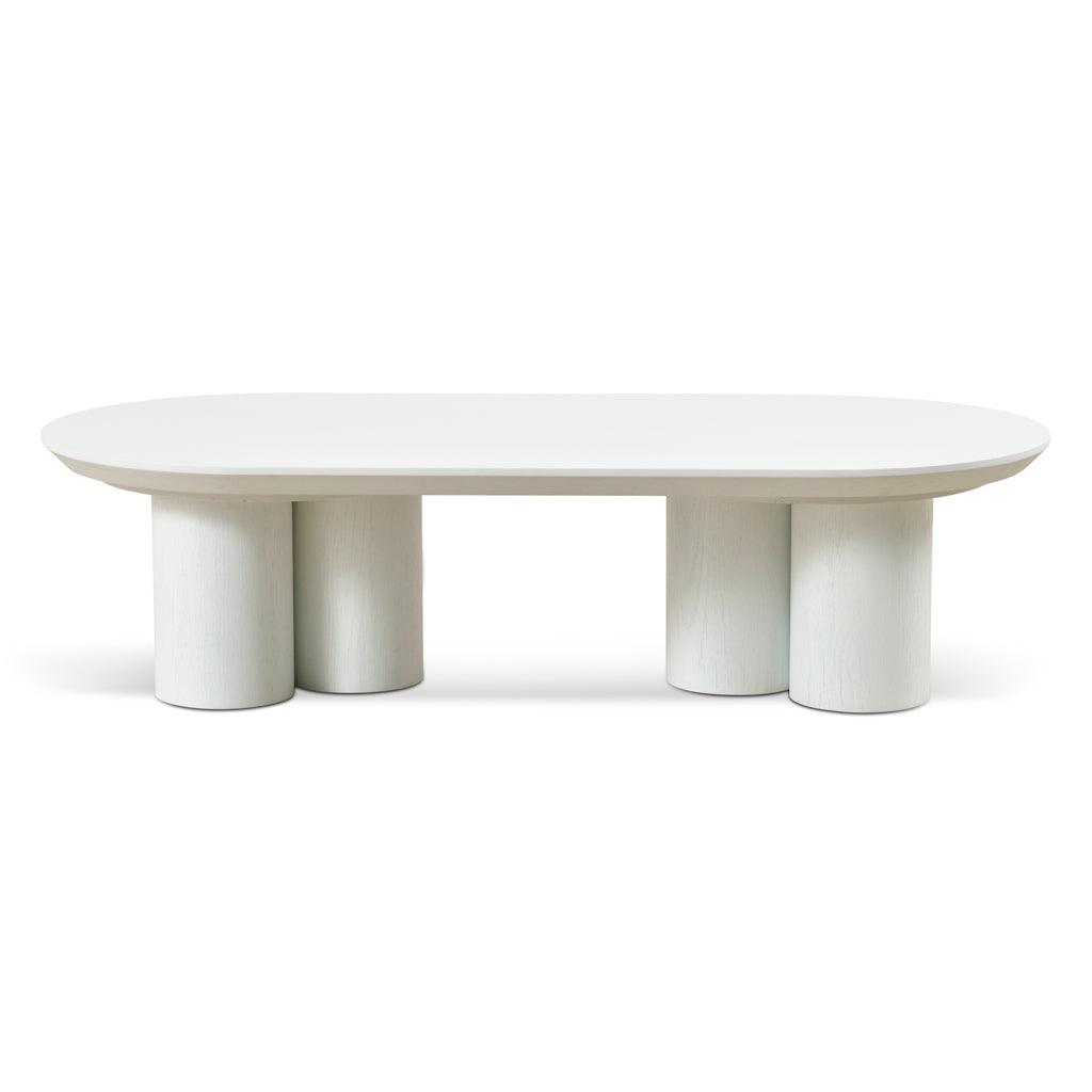 CCF8788-CN 1.3m Coffee Table - Full White - Furniture Castle