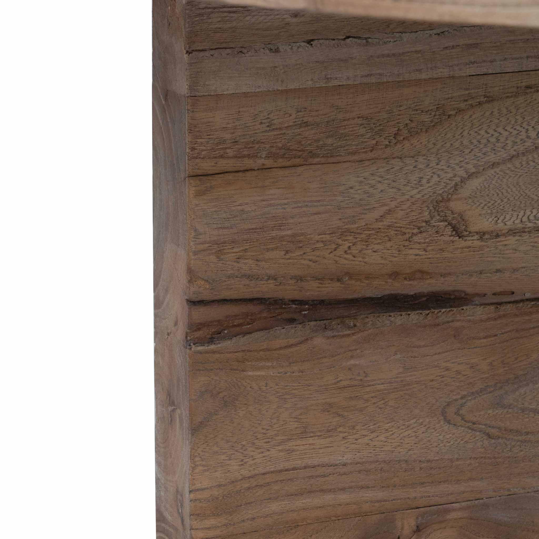 CDT6563 100cm Round Coffee Table - Natural-Thick Base - Furniture Castle