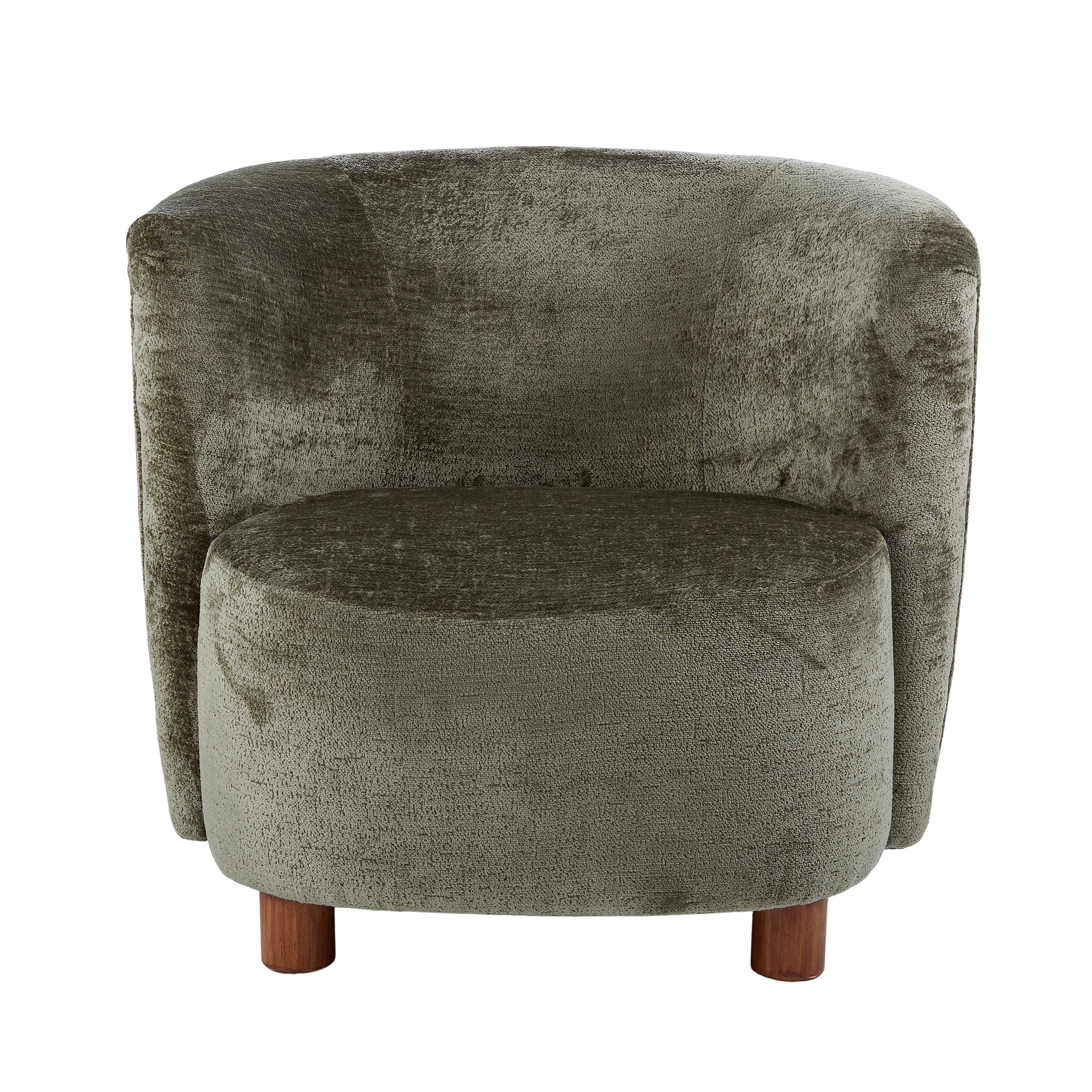Chenille Sage Armchair 80.5x73.5x73.5cm - Furniture Castle