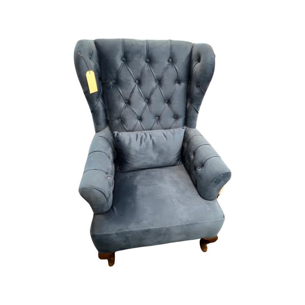 Chesterfield High Back Chairs Upholstered - Furniture Castle