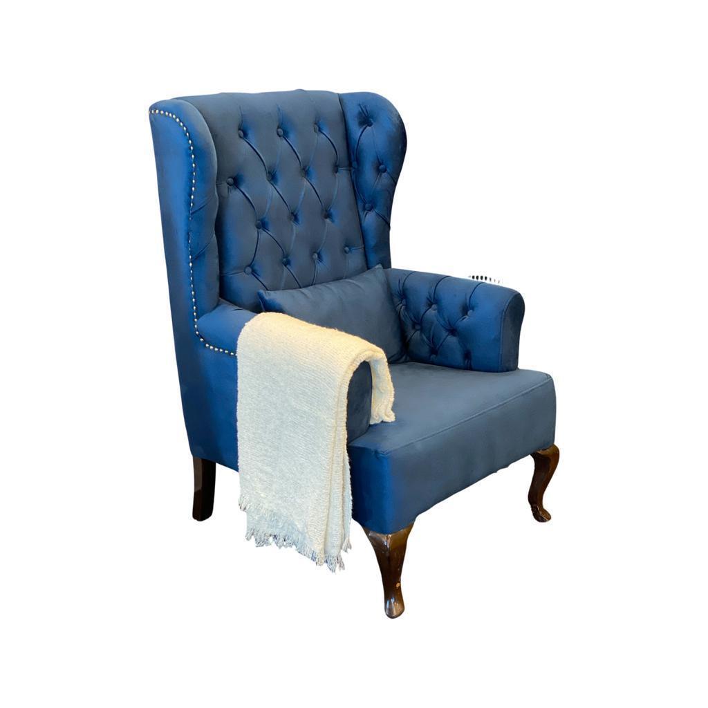 Chesterfield High Back Chairs Upholstered - Furniture Castle