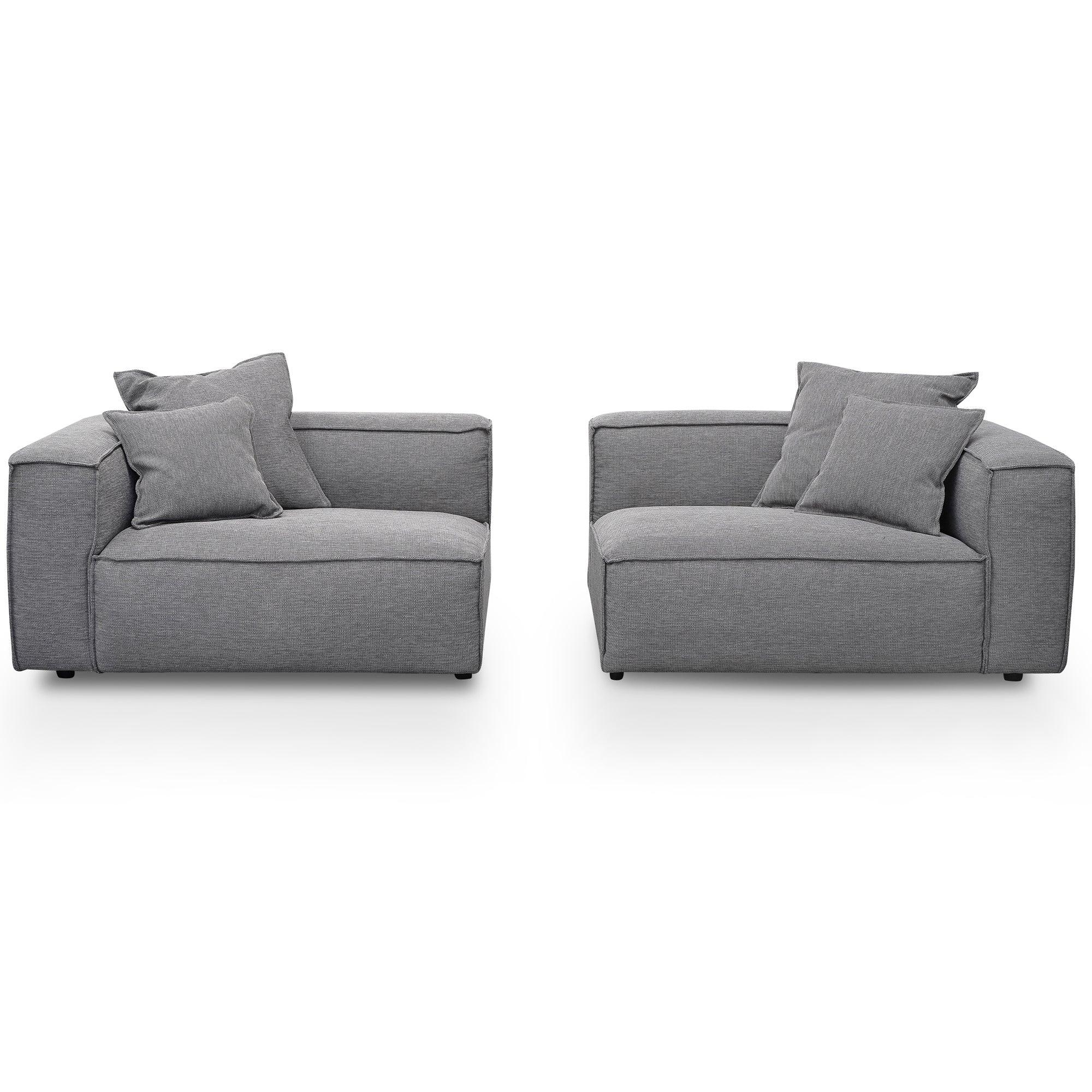 CLC2734-KSO 4 Seater Sofa with Cushion and Pillow - Graphite Grey - Furniture Castle