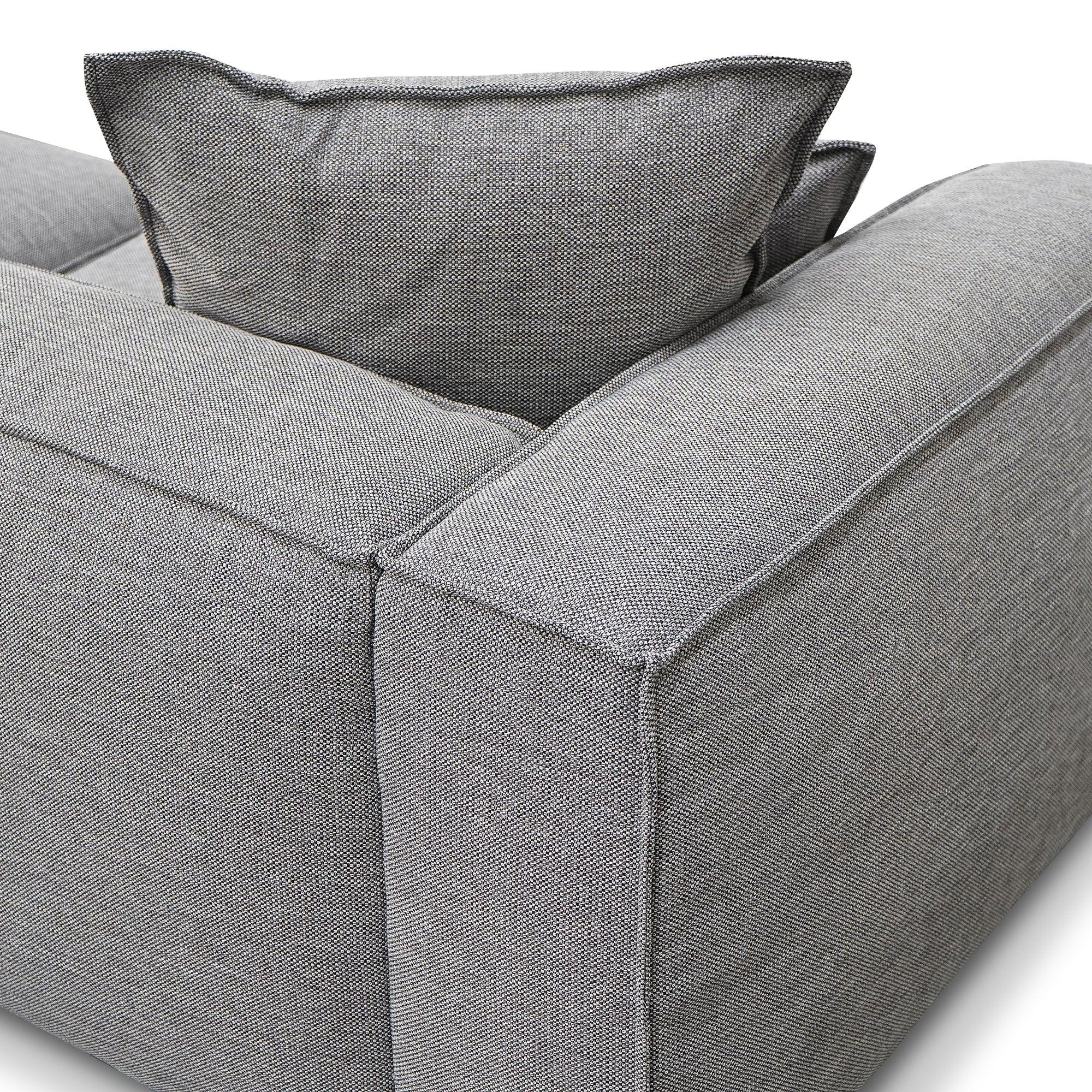 CLC2734-KSO 4 Seater Sofa with Cushion and Pillow - Graphite Grey - Furniture Castle