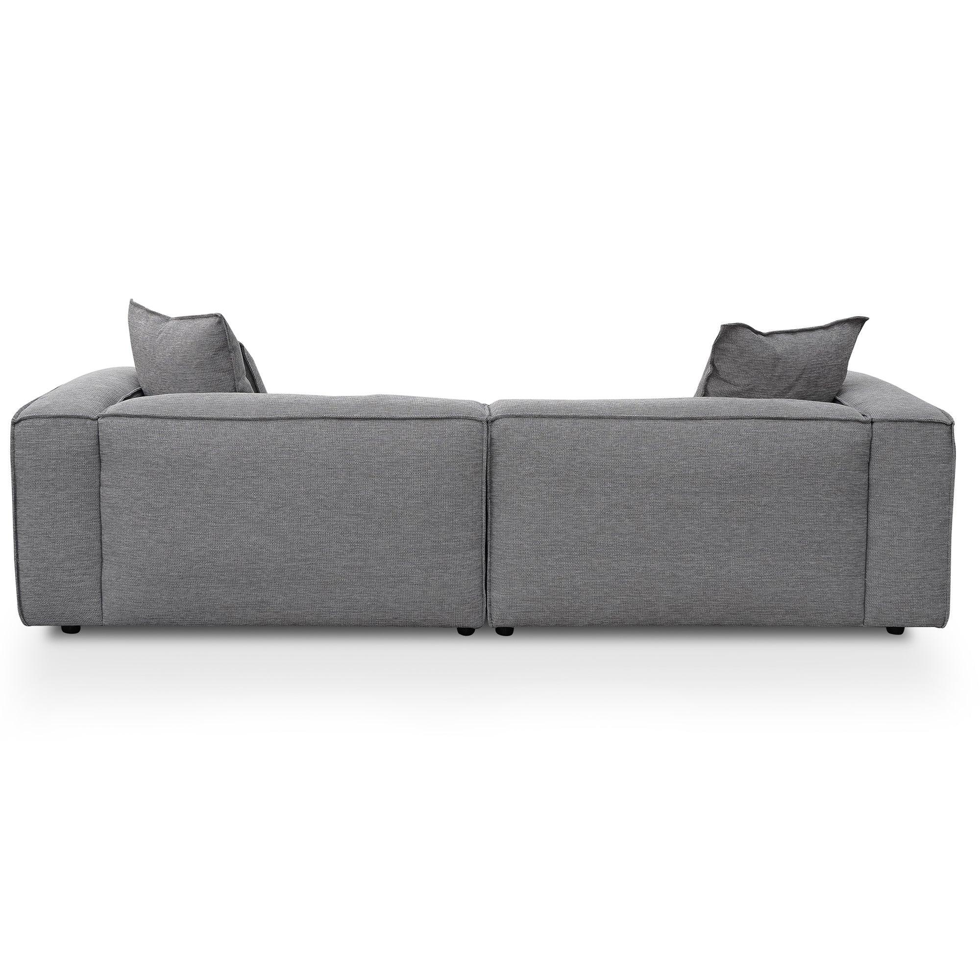 CLC2734-KSO 4 Seater Sofa with Cushion and Pillow - Graphite Grey - Furniture Castle