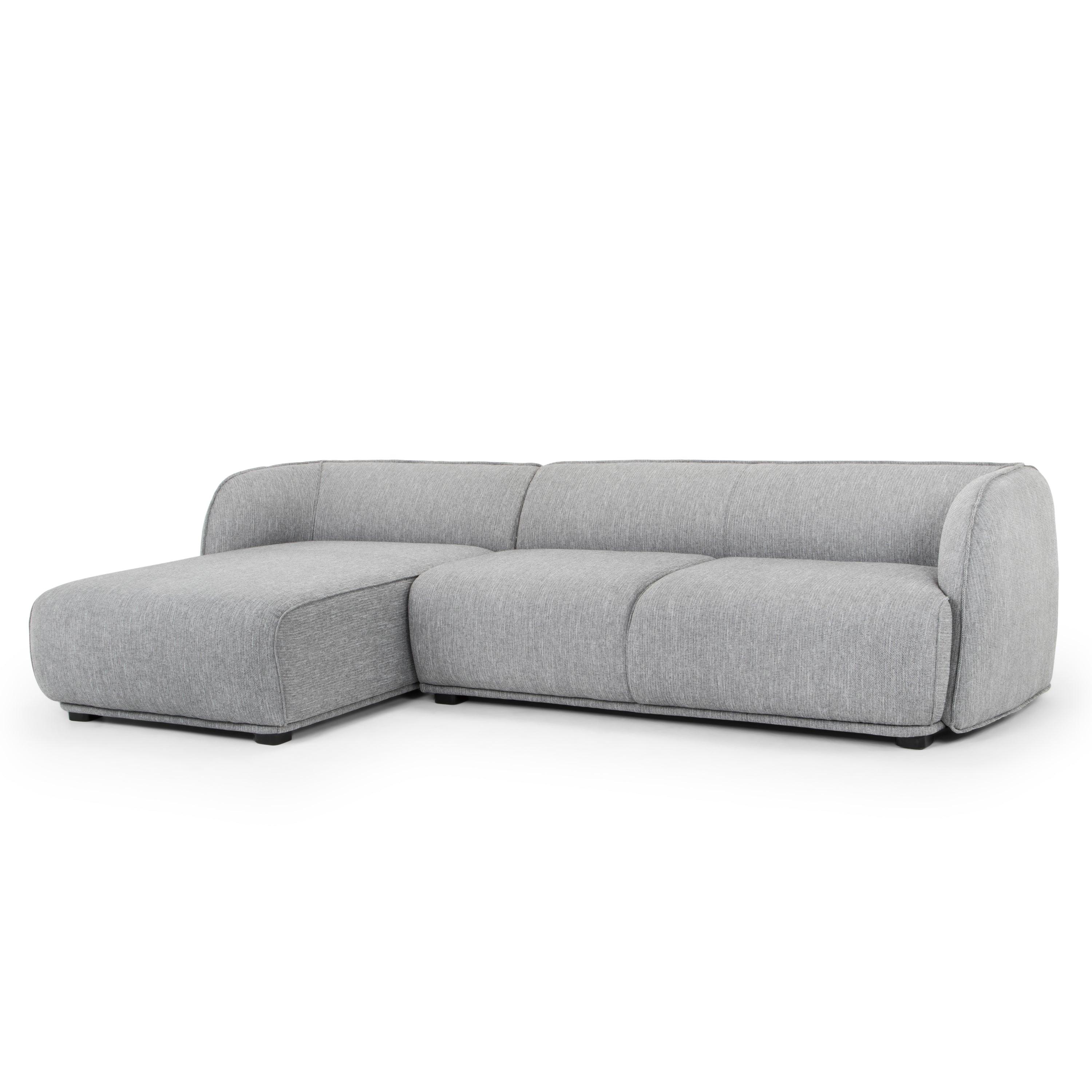 CLC2744-FA 3 Seater Left Chaise Sofa - Graphite Grey - Furniture Castle